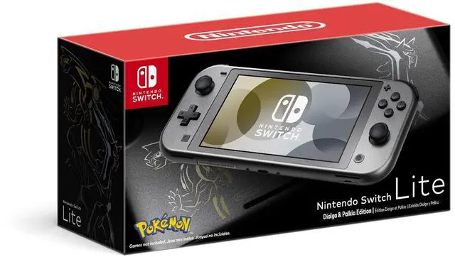 Alt view image 7 of 8 - Nintendo Nintendo Switch Lite Dialga & Palkia Edition Gray