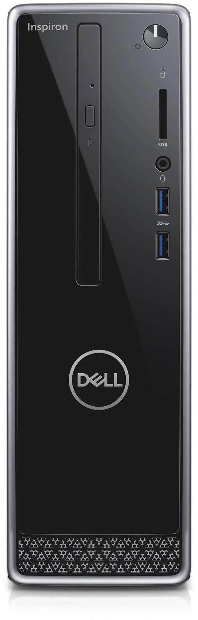 Alt view image 2 of 5 - Dell - Inspiron Desktop - Intel Core i3 - 8GB Memory - 1TB Hard Drive - Black With Silver Trim