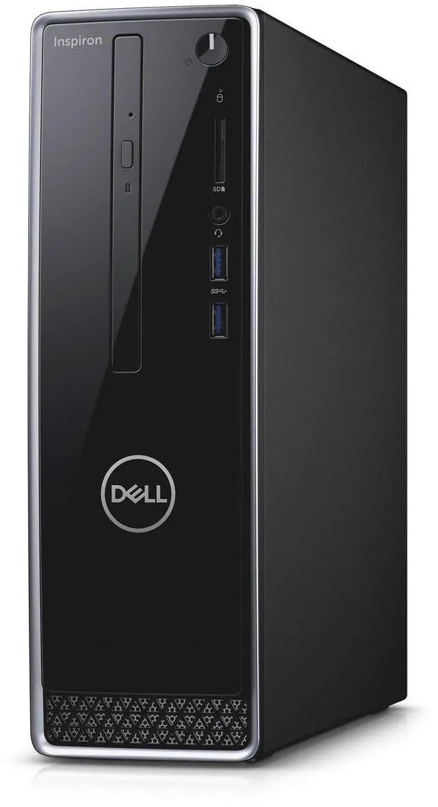 Alt view image 3 of 5 - Dell - Inspiron Desktop - Intel Core i3 - 8GB Memory - 1TB Hard Drive - Black With Silver Trim