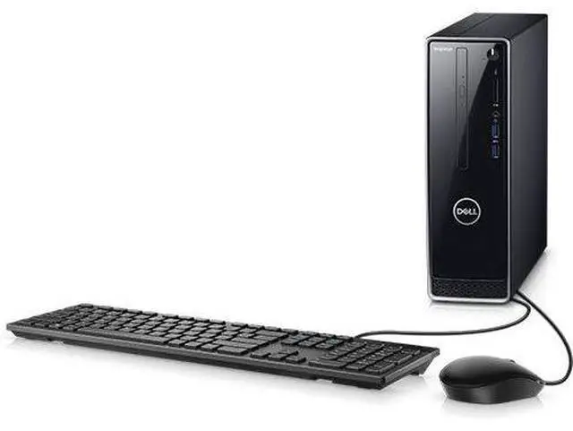 Alt view image 5 of 5 - Dell - Inspiron Desktop - Intel Core i3 - 8GB Memory - 1TB Hard Drive - Black With Silver Trim
