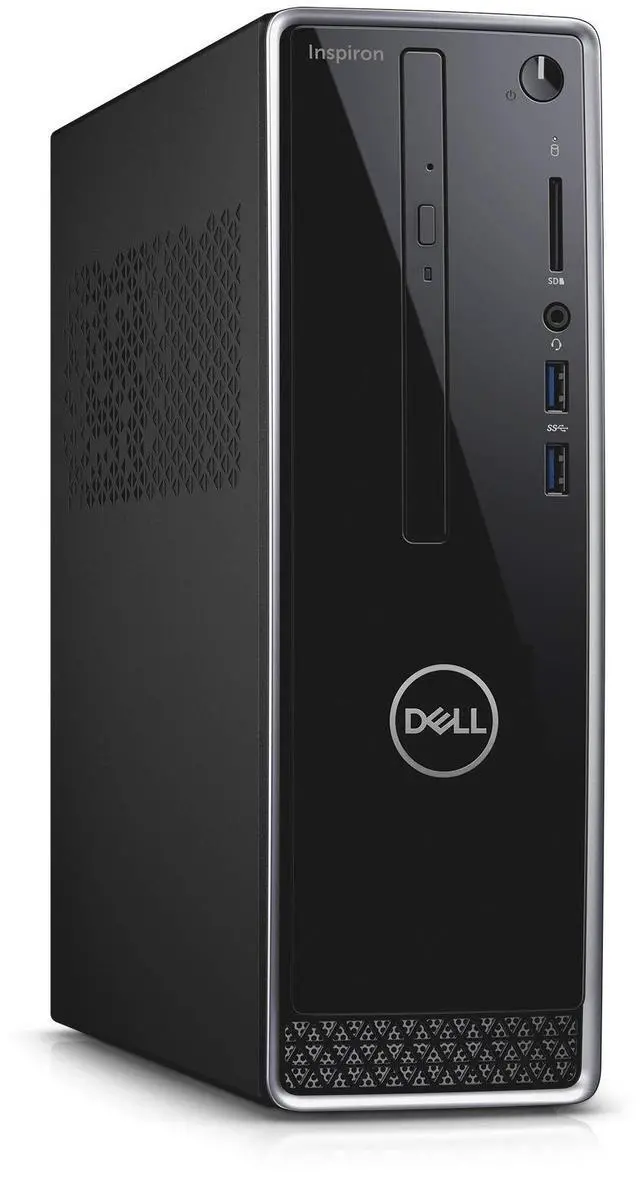 Alt view image 4 of 5 - Dell - Inspiron Desktop - Intel Core i3 - 8GB Memory - 1TB Hard Drive - Black With Silver Trim