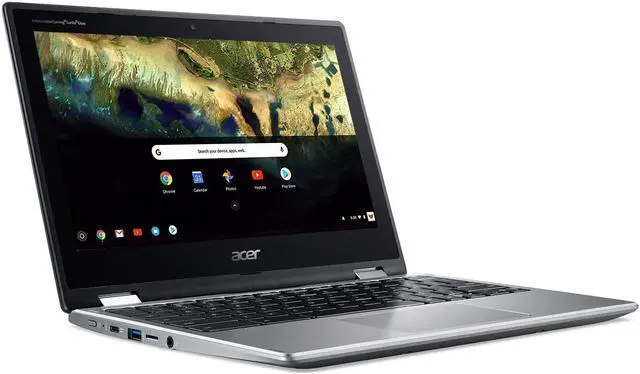 Alt view image 2 of 5 - Acer Chromebook Spin 11 CP311-1H-C5PN Convertible Laptop, Celeron N3350, 11.6" HD Touch, 4GB DDR4, 32GB eMMC, Google Chrome