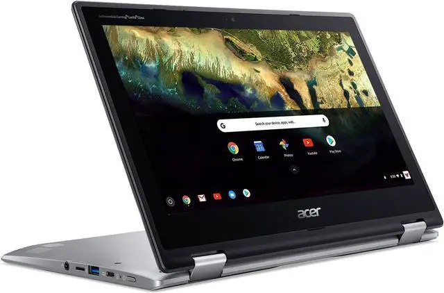 Alt view image 4 of 5 - Acer Chromebook Spin 11 CP311-1H-C5PN Convertible Laptop, Celeron N3350, 11.6" HD Touch, 4GB DDR4, 32GB eMMC, Google Chrome