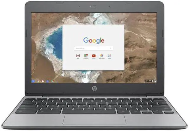 Alt view image 2 of 4 - HP Chromebook 11.6-Inch WLED Intel Celeron N3060 4GB 16GB eMMC Chrome OS