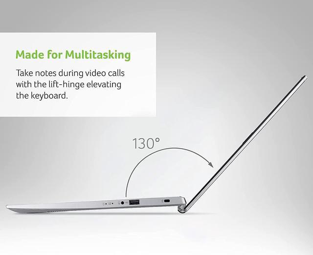 Alt view image 5 of 6 - Acer Aspire 5 Slim Laptop | 15.6" Full HD Display | 11th Gen Intel Core i3-1115G4 Processor | 4GB DDR4 | 1TB NVMe SSD | Windows 10 Home (S mode) | WiFi 6 | Amazon Alexa