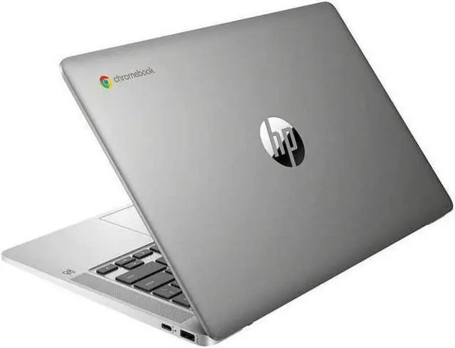Alt view image 4 of 4 - HP 14" IPS 1920 x 1080 (Full HD) Chromebook  - Celeron N4000 - 4GB RAM - 64GB eMMC - Intel UHD Graphics 600 - Wi-Fi 5, Bluetooth - Silver - Chrome OS