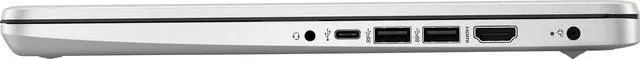 Alt view image 5 of 6 - HP 14" Laptop - AMD Ryzen 3 3250U - 8GB Memory - 128GB SSD - Windows 11 in S Mode - Natural Silver