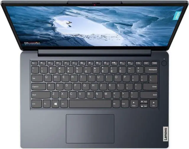 Alt view image 2 of 7 - Lenovo IdeaPad 1i 14" FHD Laptop - Intel Celeron N5100 - 8GB RAM - 128GB eMMC + 2TB M.2 PCIe SSD - Windows 11 Home in S Mode - Abyss Blue