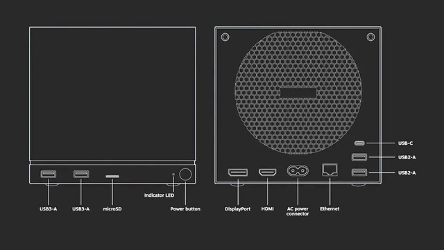 Alt view image 2 of 2 - Valve Steam Machine Gaming Mini PC, AMD Zen 4, AMD RDNA 3 Graphics, 16GB DDR5, 512GB NVMe SSD, SteamOS, Black