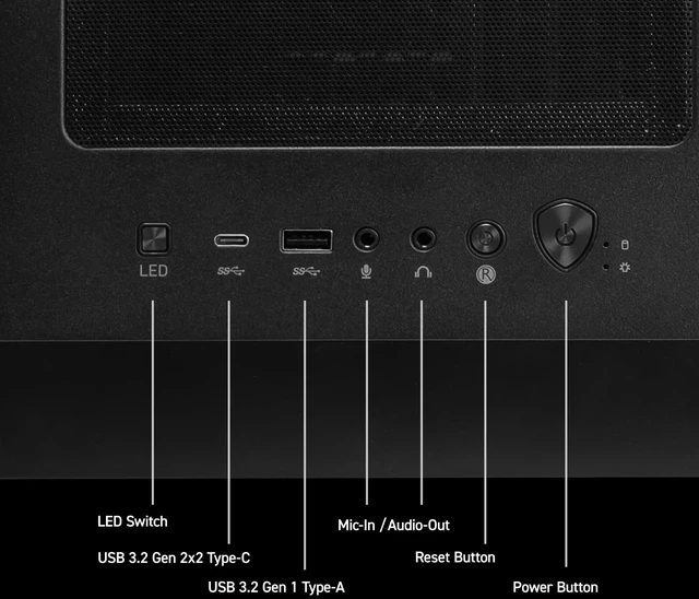 Alt view image 3 of 6 - MSI Codex Z2 Gaming Desktop PC, AMD Ryzen 5 8400F, NVIDIA GeForce RTX 5060 8GB, 16GB DDR5, 512GB NVMe SSD, Wi-Fi 6E, Windows 11, Black