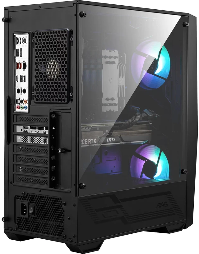 Alt view image 4 of 6 - MSI Codex Z2 Gaming Desktop PC, AMD Ryzen 5 8400F, NVIDIA GeForce RTX 5060 8GB, 16GB DDR5, 512GB NVMe SSD, Wi-Fi 6E, Windows 11, Black
