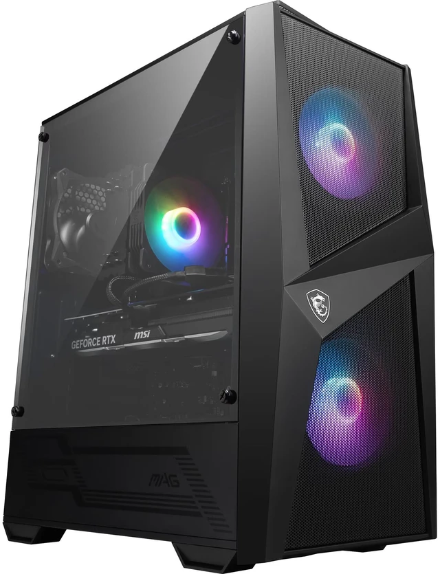 Alt view image 5 of 6 - MSI Codex Z2 Gaming Desktop PC, AMD Ryzen 5 8400F, NVIDIA GeForce RTX 5060 8GB, 16GB DDR5, 512GB NVMe SSD, Wi-Fi 6E, Windows 11, Black