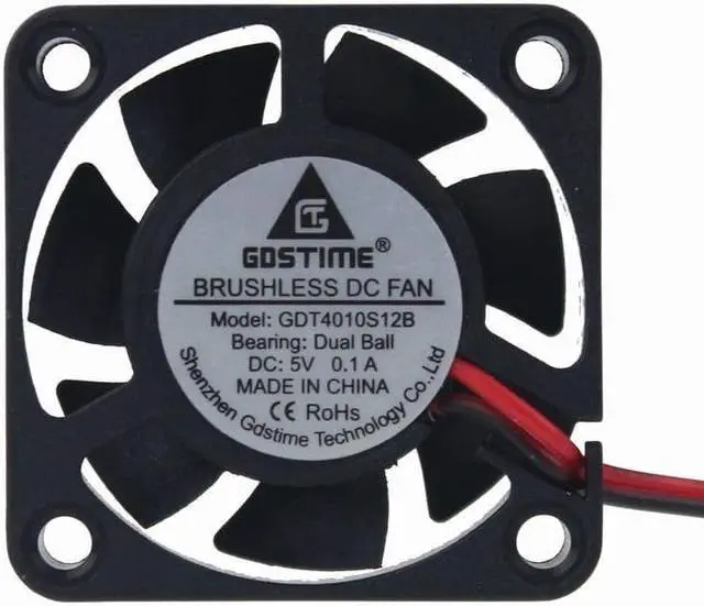 Alt view image 2 of 6 - Ball Bearing 5V 4cm 40mm 40x40x10mm Brushless Cooling Fan 2Pin