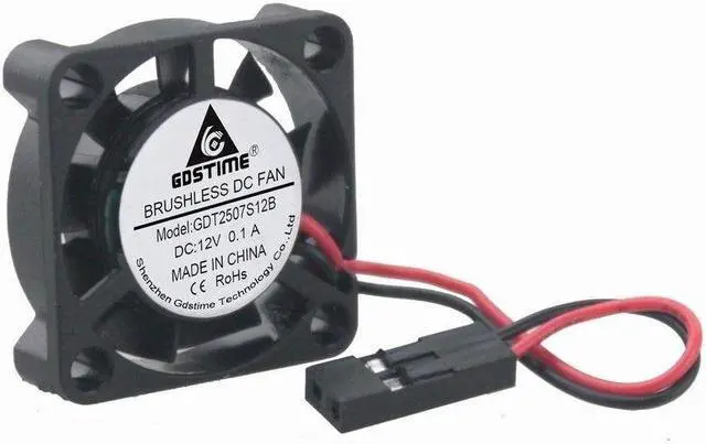 Alt view image 3 of 5 - mini DC 5V 25mm 25x25x7mm 2pin Brushless PC CPU Cooling Fan Popular new