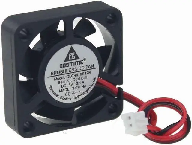 Alt view image 3 of 6 - Ball Bearing 5V 4cm 40mm 40x40x10mm Brushless Cooling Fan 2Pin