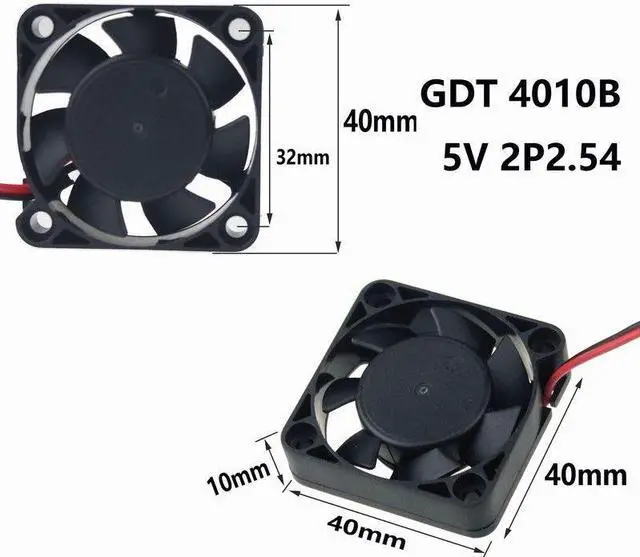 Alt view image 5 of 6 - Ball Bearing 5V 4cm 40mm 40x40x10mm Brushless Cooling Fan 2Pin