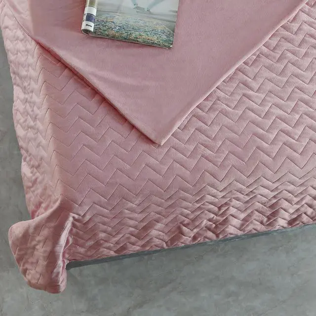 Main image of Cozy Tyme Sabra Weighted Blanket 20 Pound 48"x72", Blush
