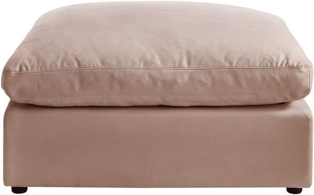 Alt view image 4 of 6 - Rustic Manor Aliya Ottoman - Upholstered, Pink Linen
