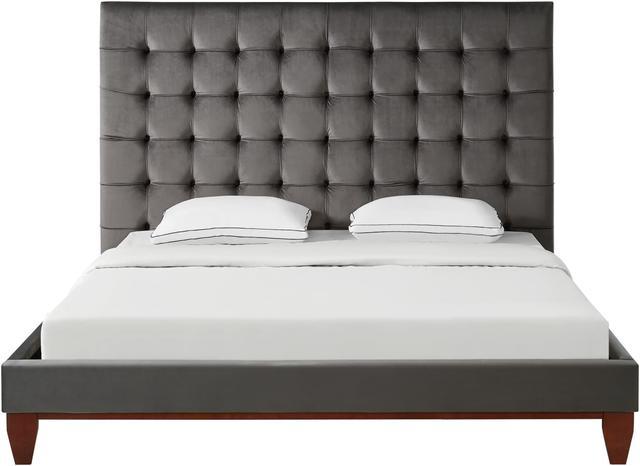 Swire King Bed - Grey Velvet – Home Style Furniture Ltd.