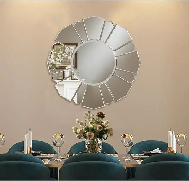 Main image of Inspired Home Kailee Wall Mirror - Accent | Flower Shape,