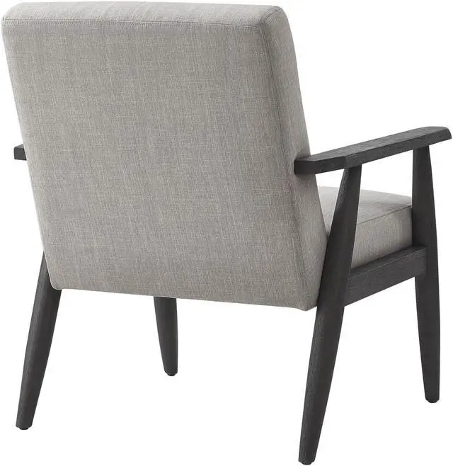 Alt view image 5 of 7 - Rustic Manor Kalea Armchair - Upholstered | Square Arms, Grey/Black Linen