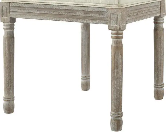 Alt view image 5 of 7 - Rustic Manor Malikai Dining Chair (Set of 2) - Upholstered | Armless, Cream White Linen