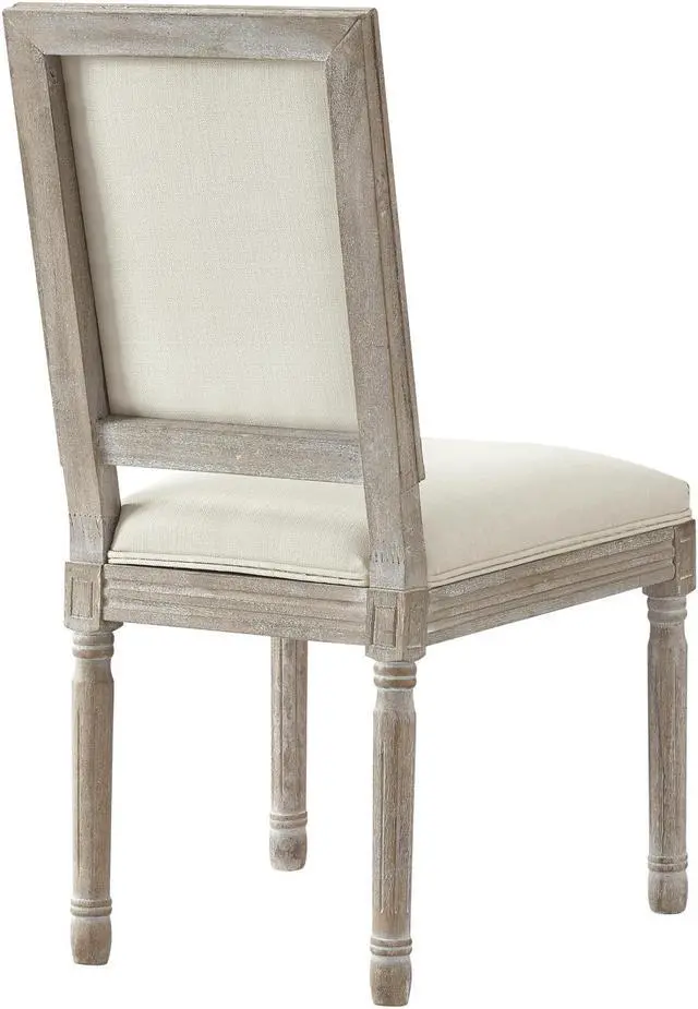 Alt view image 4 of 7 - Rustic Manor Malikai Dining Chair (Set of 2) - Upholstered | Armless, Cream White Linen
