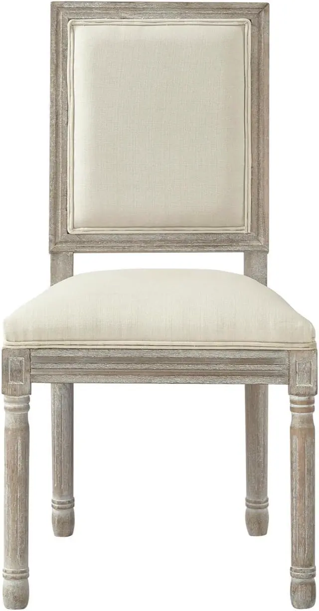 Alt view image 2 of 7 - Rustic Manor Malikai Dining Chair (Set of 2) - Upholstered | Armless, Cream White Linen