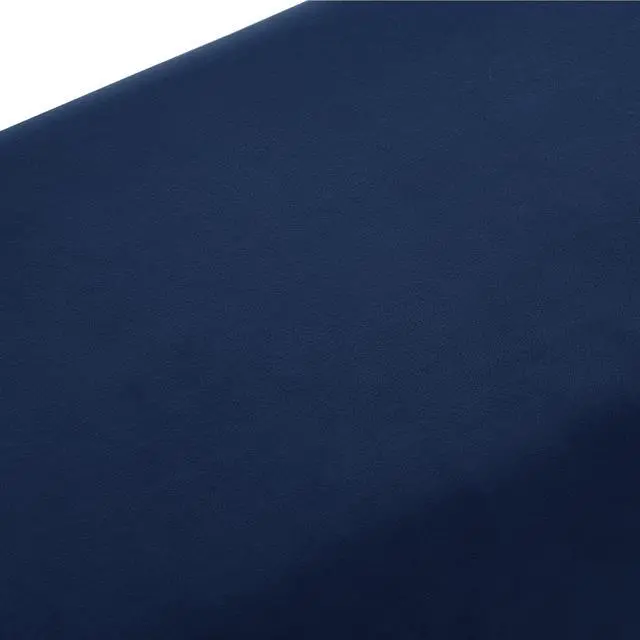 Alt view image 6 of 7 - Inspired Home Lora Bench - Upholstered | Open Frame Design, Navy/Gold Velvet