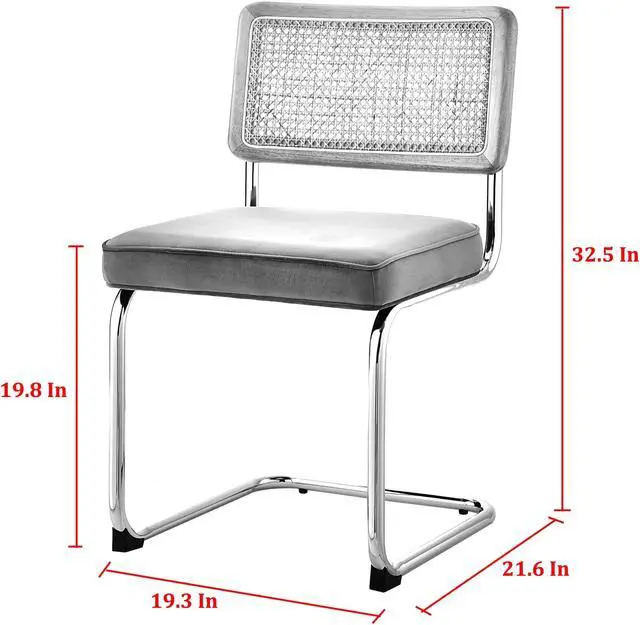 Alt view image 7 of 7 - Loft Lyfe Laynie Dining Chair Seat (Set of 2) - Armless | Rattan Imitation, Black Velvet