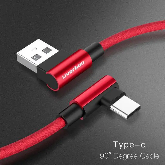 Main image of Type C Micro  90 Degree Fast Charging  c cable L Type-c 3.1  Cord Charger -c For  S8 S9 Note 8