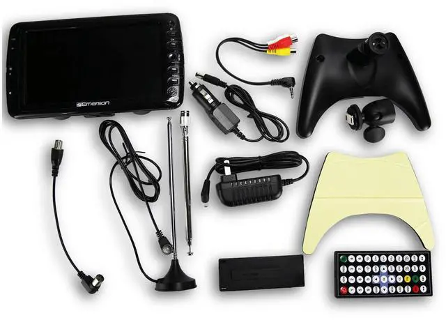 Alt view image 7 of 7 - Emerson Portable 7" TV and Digital Multimedia Player with Built-In Battery