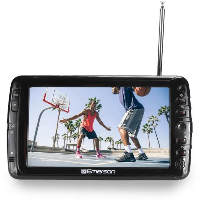 Main image of Emerson Portable 7" TV and Digital Multimedia Player with Built-In Battery