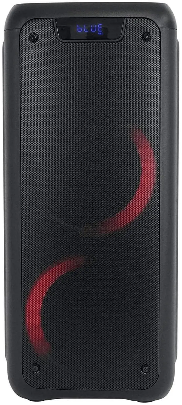 Alt view image 4 of 8 - norcent nsp-28 dual 8" inch party portable bluetooth speaker with sound activated lights battery powered rechargeable 3600 mah 5 hours play time 4500 p.m.p.o