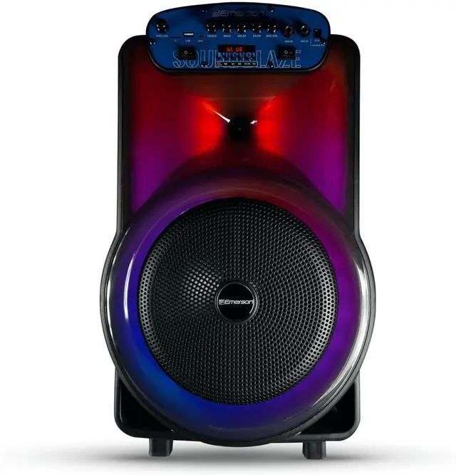 Main image of Emerson Portable Bluetooth 12" Party Speaker with Flame Lighting
