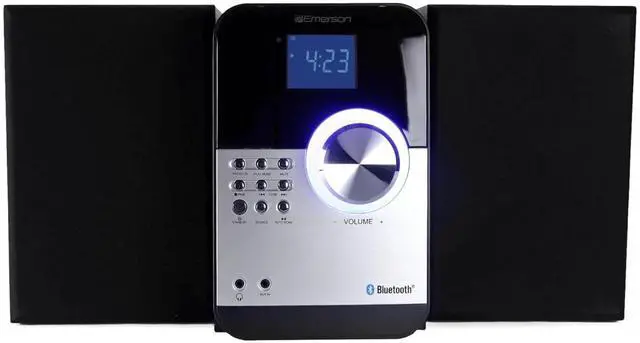 Main image of Emerson CD & MP3 Bluetooth FM Radio Microsystem w Aux Jack and Streaming Options