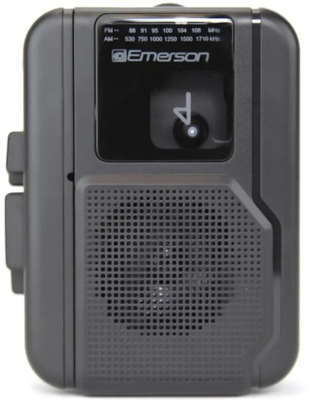 Alt view image 2 of 6 - Emerson Portable Cassette Player with AM/FM Radio and Bluetooth Out and Built-In Microphone (EPC-1001) - Black