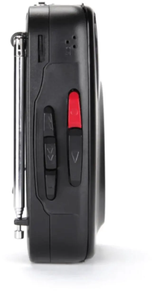 Alt view image 3 of 7 - Emerson Portable Cassette Player & Recorder with AM/FM Radio and Built-In Speaker EPC-1000 - Black