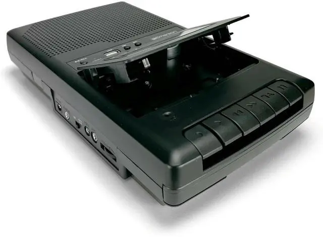 Alt view image 3 of 7 - Emerson Portable Cassette Player and Recorder w Digital Conversion and Mic Input