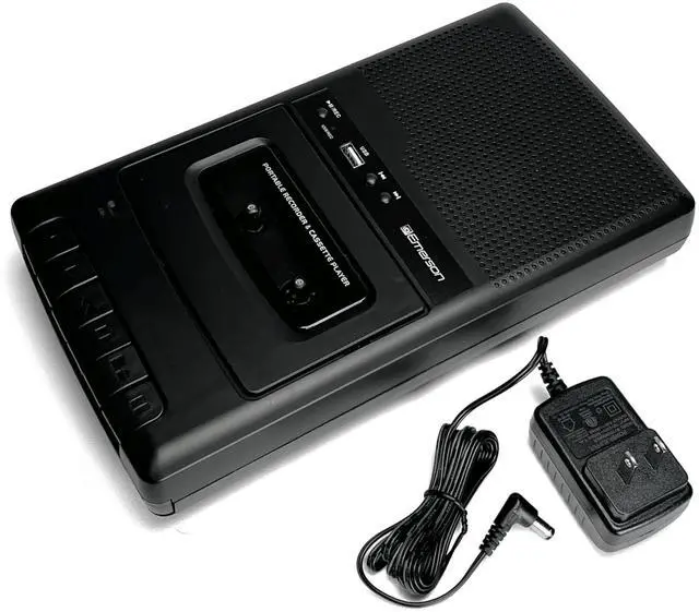 Alt view image 4 of 7 - Emerson Portable Cassette Player and Recorder w Digital Conversion and Mic Input