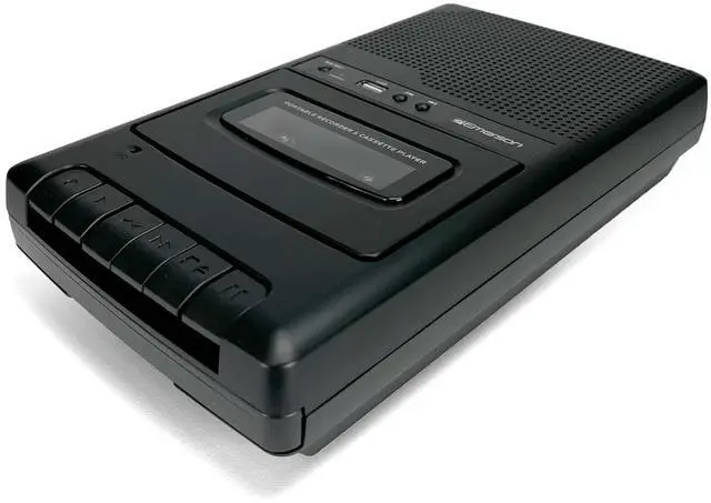 Alt view image 6 of 7 - Emerson Portable Cassette Player and Recorder w Digital Conversion and Mic Input
