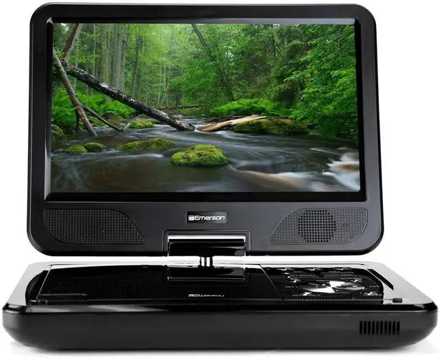 Alt view image 3 of 7 - Emerson 10" DVD Player with ATSC Digital TV and LCD 270 Degree Swivel Screen