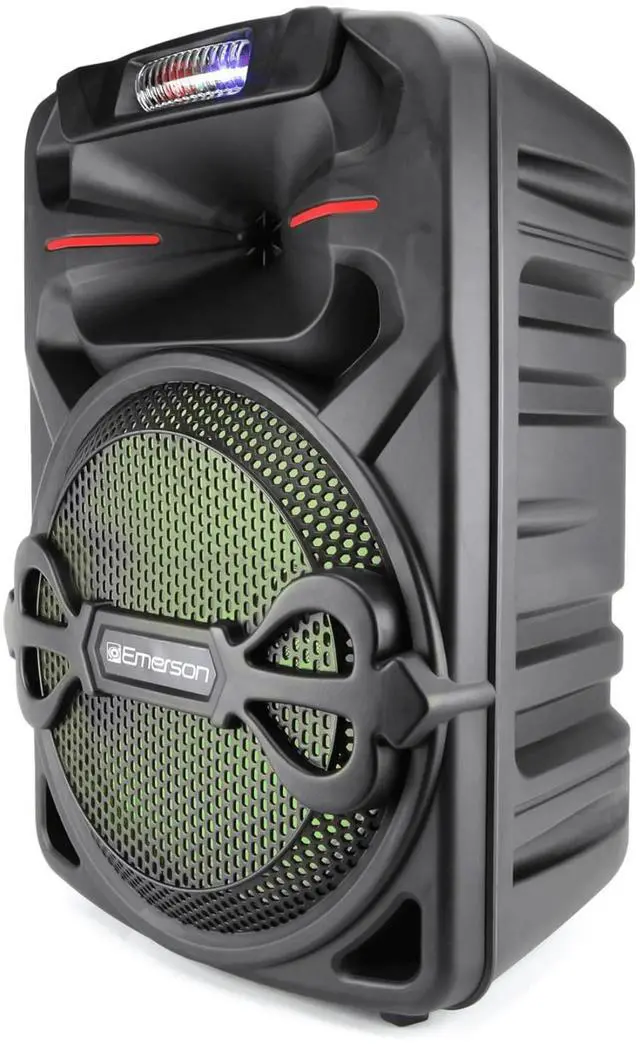 Alt view image 2 of 7 - Emerson Portable 12" Bluetooth Party Speaker with Disco Lights