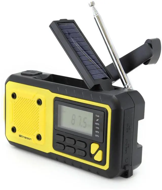 Alt view image 3 of 7 - Emerson Emergency AM / FM Radio with Weather Band / Flashlight / Power Bank