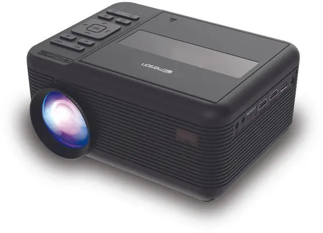 Alt view image 5 of 7 - Emerson 150" Home Theater LCD Projector Combo with Built-In DVD Player EVP-2501C (Black)