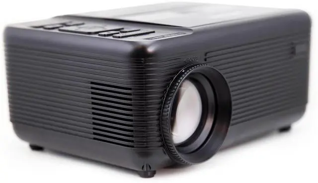 Alt view image 2 of 7 - Emerson 150" Home Theater LCD Projector Combo with Built-In DVD Player EVP-2501C (Black)