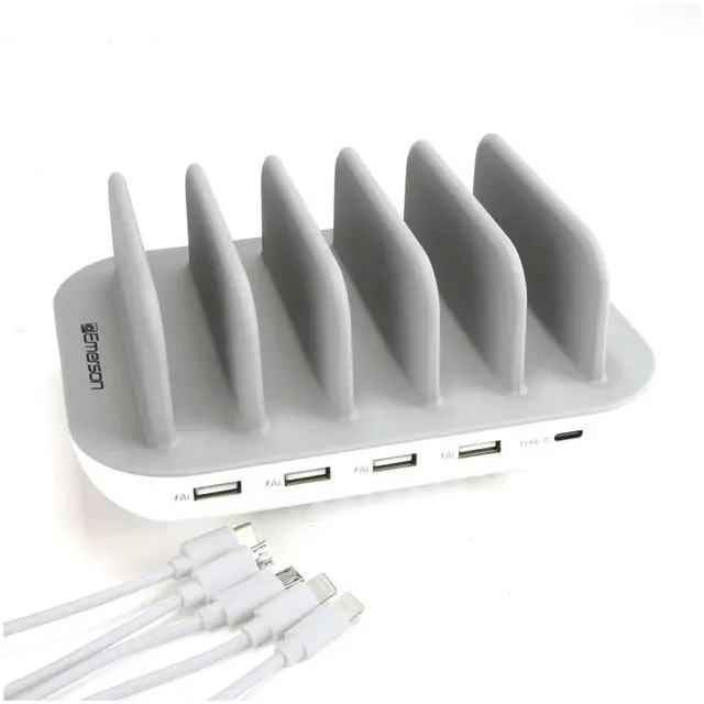Main image of Emerson 5-Port USB Charging Station with LED Charging Indicator Light