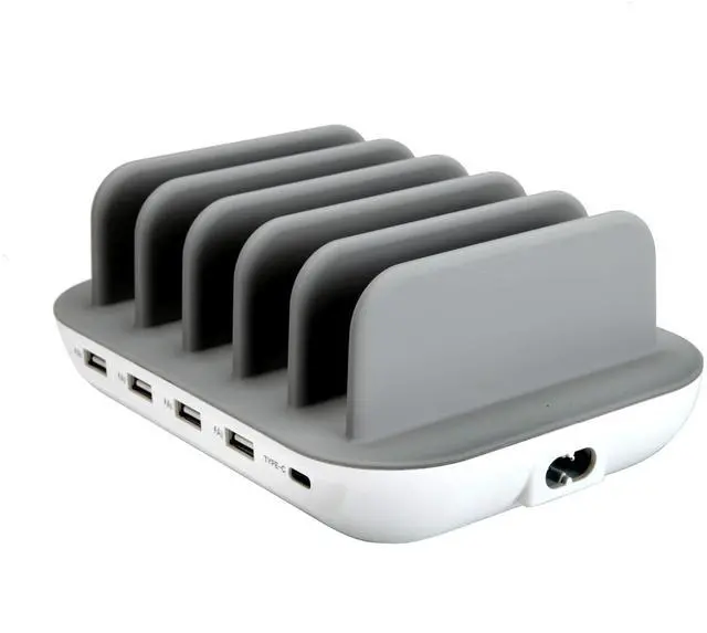 Alt view image 7 of 7 - Emerson 5-Port USB Charging Station with LED Charging Indicator Light