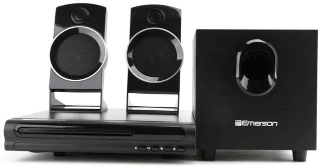 Main image of Emerson 2.1 Channel Home Theater DVD Player with Speaker Surround Sound System ED-8050 - Black