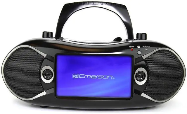Main image of Emerson 7" Bluetooth DVD Boombox with AM/FM Radio & Digital TV EDL-2870H-BK (Black)